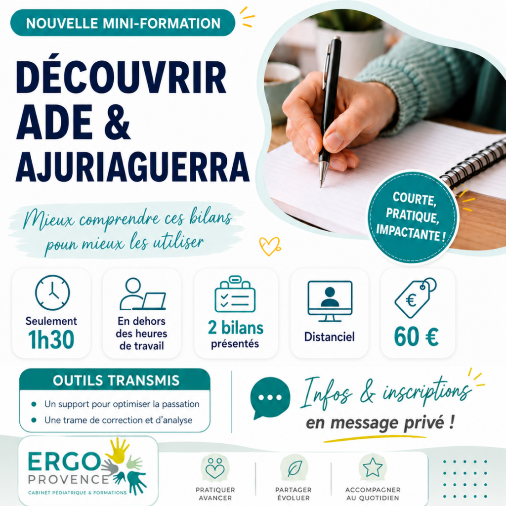 Mini-formation apprendre à coter ADE et Ajuriaguerra